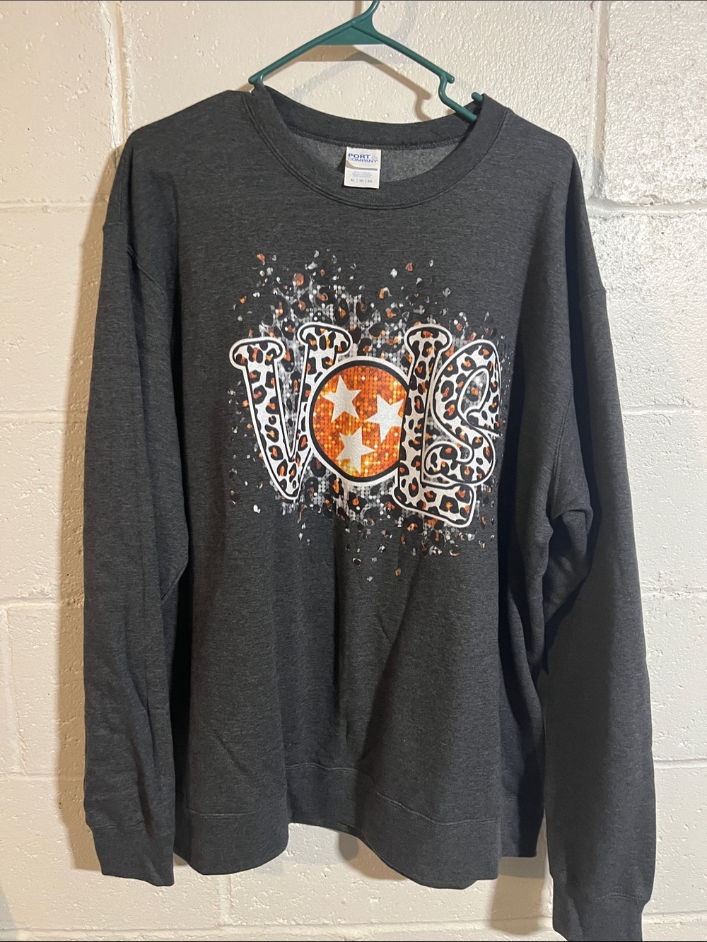 Port Company Oversized Crewneck with Tennessee'VOLS'